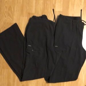 Jockey scrub pants set of 2- Large Tall, black